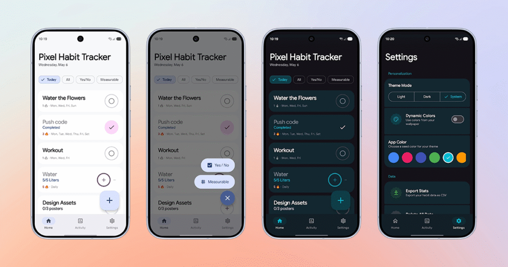 Pixel Habit Tracker listing